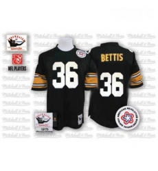 Mitchell And Ness Pittsburgh Steelers 36 Jerome Bettis Black Team Color Authentic Throwback NFL Jersey