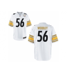 Nike Pittsburgh Steelers 56 Lamarr Woodley White Game NFL Jersey