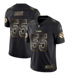 Nike Steelers 55 Devin Bush Black Gold Vapor Untouchable Limited Jersey