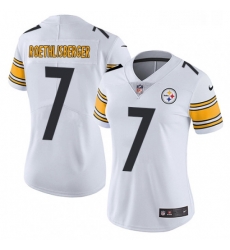 Womens Nike Pittsburgh Steelers 7 Ben Roethlisberger White Vapor Untouchable Limited Player NFL Jersey