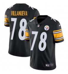 Youth Nike Pittsburgh Steelers #78 Alejandro Villanueva Black Team Color Vapor Untouchable Elite Player NFL Jersey