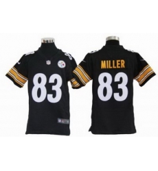 Youth Nike Pittsburgh Steelers 83# Heath Miller Black Jerseys