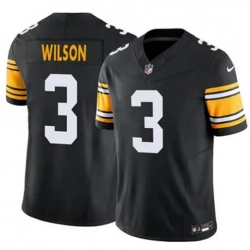 Youth Pittsburgh Steelers 3 Russell Wilson Black F U S E Vapor Untouchable Limited Football Stitched Jersey II