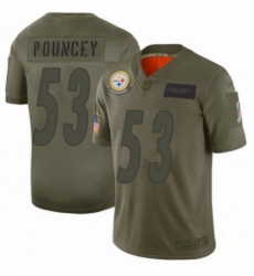 Youth Pittsburgh Steelers 53 Maurkice Pouncey Limited Camo 2019 Salute to Service Football Jersey