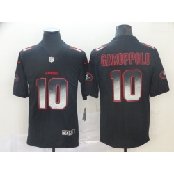 49ers 10 Jimmy Garoppolo Black Arch Smoke Vapor Untouchable Limited Jersey