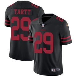 Men Nike 49ers #29 Jaquiski Tartt Black Alternate Stitched NFL Vapor Untouchable Limited Jersey