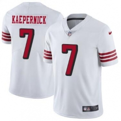 Men Nike San Francisco #7 Colin Kaepernick White Vapor Limited Jersey