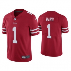 Men San Francisco 49ers 1 Jimmie Ward Red Vapor limited Jersey