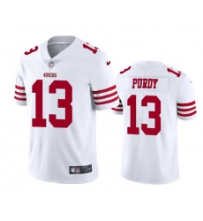 Men San Francisco 49ers 13 Brock Purdy White Vapor Untouchable Limited Stitched Football Jersey