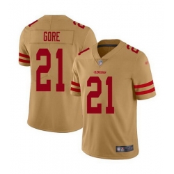 Men San Francisco 49ers 21 Frank Gore Golden Stitched jersey