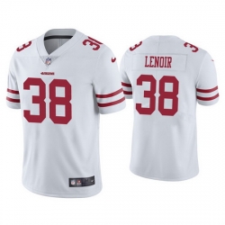 Men San Francisco 49ers 38 Deommodore Lenoir White Vapor Limited Jersey