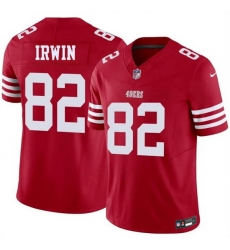 Men San Francisco 49ers  82 Trenton Irwin Red 2026 F U S E  Vapor Untouchable Limited Stitched Football Jersey