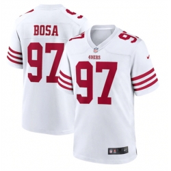 Men San Francisco 49ers 97 Nike Bosa 2022 New White Stitched Game Jersey