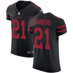 Mens Nike San Francisco 49ers 21 Deion Sanders Black Alternate Vapor Untouchable Elite Player NFL Jersey