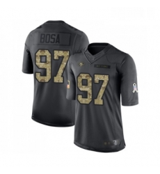 Mens San Francisco 49ers 97 Nick Bosa Limited Black 2016 Salute to Service Football Jersey