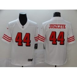 Men's San Francisco 49ers Kyle Juszczyk 44 White Nike Scarlet Player Limited Jersey