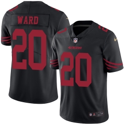 Nike 49ers #20 Jimmie Ward Black Mens Stitched NFL Limited Rush Jersey