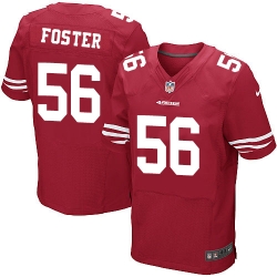 Nike 49ers #56 Reuben Foster Red Team Color Mens Stitched NFL Elite Jersey