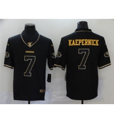 Nike 49ers 7 Colin Kaepernick Black Gold Vapor Untouchable Limited Jersey