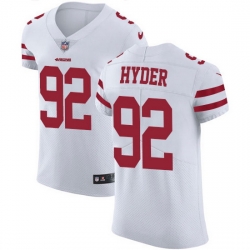 Nike 49ers 92 Kerry Hyder White Men Stitched NFL New Elite Jersey