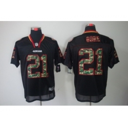 Nike San Francisco 49ers 21 Frank Gore Black ELITE Lights Out Camo Number NFL Jersey