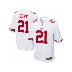 Nike San Francisco 49ers 21 Frank Gore White Game NFL Jersey