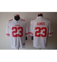 Nike San Francisco 49ers 23 LaMichael James White Limited NFL Jersey