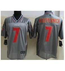 Nike San Francisco 49ers 7 Colin Kaepernick Grey Elite Vapor NFL Jersey