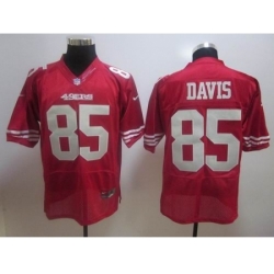 Nike San Francisco 49ers 85 Vernon Davis red Elite NFL Jersey