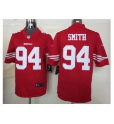 Nike San Francisco 49ers 94 Justin Smith Red Limited NFL Jersey