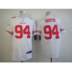 Nike San Francisco 49ers 94 Justin Smith White Elite NFL Jersey