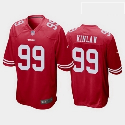 men javon kinlaw san francisco 49ers scarlet game jersey 