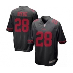 nike nfl jerseys san francisco 49ers 28 hyde black[nike limited]