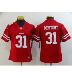 Women Nike 49ers 31 Raheem Mostert Red Women Vapor Untouchable Limited Jersey