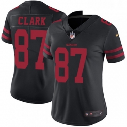 Womens Nike San Francisco 49ers 87 Dwight Clark Elite Black NFL Jersey