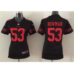 nike women nfl jerseys san francisco 49ers 53 bowman black[nike]