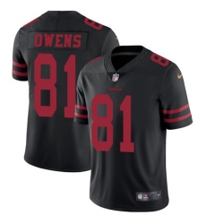 Nike 49ers #81 Terrell Owens Black Alternate Youth Stitched NFL Vapor Untouchable Limited Jersey