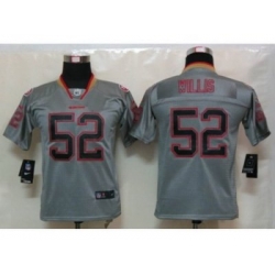 Nike Youth San Francisco 49ers #52 Patrick Willis Grey Jerseys[Elite lights out]