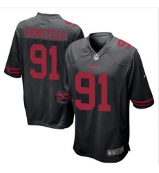 Youth NEW 49ers #91 Arik Armstead Black Alternate Stitched NFL Elite Jersey