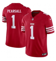 Youth San Francisco 49ers 1 Ricky Pearsall Red 2025 F U S E  Vapor Untouchable Limited Stitched Football Jersey Youth San Francisco 49ers 1 Ricky Pearsall Red 2025 F U S E  Vapor Untouchable Limited Stitched Football Jersey