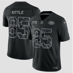 Youth San Francisco 49ers  85 George Kittle Black 2026 Salute to Service Limited Stitched Football Jersey