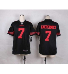 nike youth nfl jerseys san francisco 49ers 7 colin kaepernick black[nike]