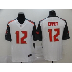 Buccaneers 12 Tom Brady White Vapor Untouchable Limited Jersey