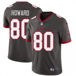 Men Nike Tampa Bay Buccaneers 80 O J Howard Pewter Alternate Vapor Limited Football Jersey