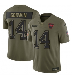 Men Tampa Bay Buccaneers 14 Chris Godwin Jr  Olive 2025 F U S E  Salute to Service Limited Stitched Football Jersey Men Tampa Bay Buccaneers 14 Chris Godwin Jr  Olive 2025 F U S E  Salute to Service Limited Stitched Football Jersey