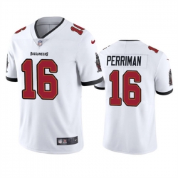 Men Tampa Bay Buccaneers 16 Breshad Perriman White Vapor Untouchable Limited Stitched Jersey