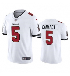 Men Tampa Bay Buccaneers 5 Jake Camarda White Vapor Untouchable Limited Stitched Jersey