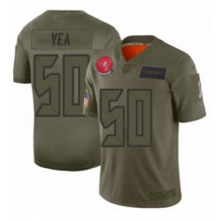 Men Tampa Bay Buccaneers 50 Vita Vea Limited Camo 2019 Salute to Service Football Jersey