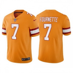 Men Tampa Bay Buccaneers 7 Leonard Fournette Orange Vapor Untouchable Limited Stitched jersey