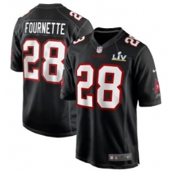 Men Tampa Bay Buccaneers Leonard Fournette Nike Black Super Bowl LIV Jersey